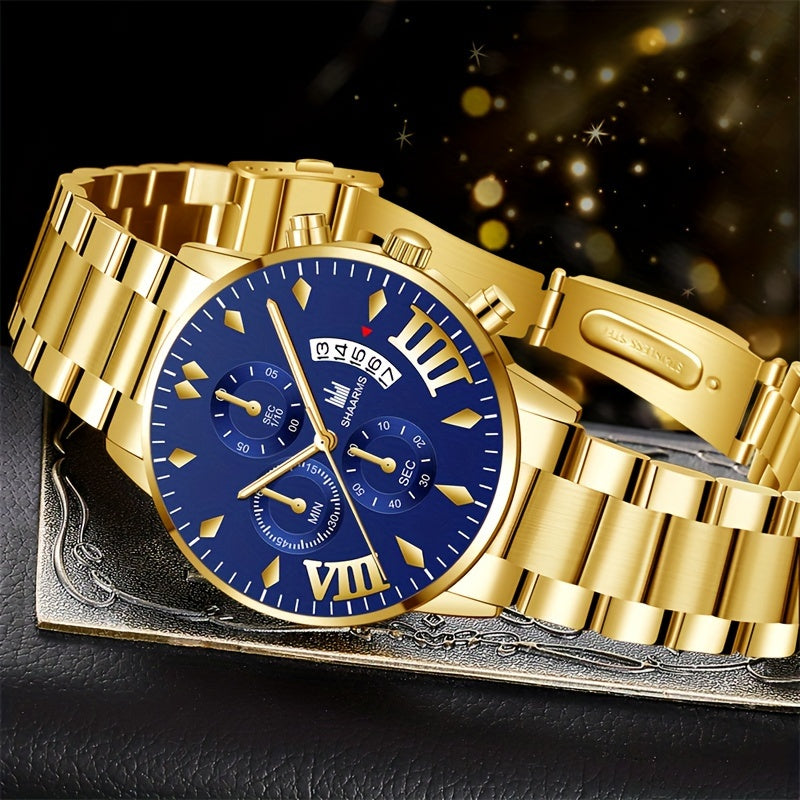 LANZAMIENTO EXCLUSIVO | Reloj empresarial de lujo en oro y pulsera de oro 💎