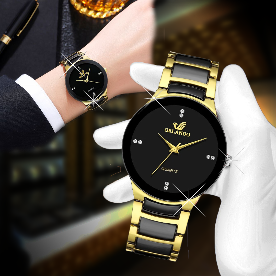 💥 EDICIÓN LIMITADA❗️ |  | Orlando™ Reloj Suizo de Lujo en Oro y Negro