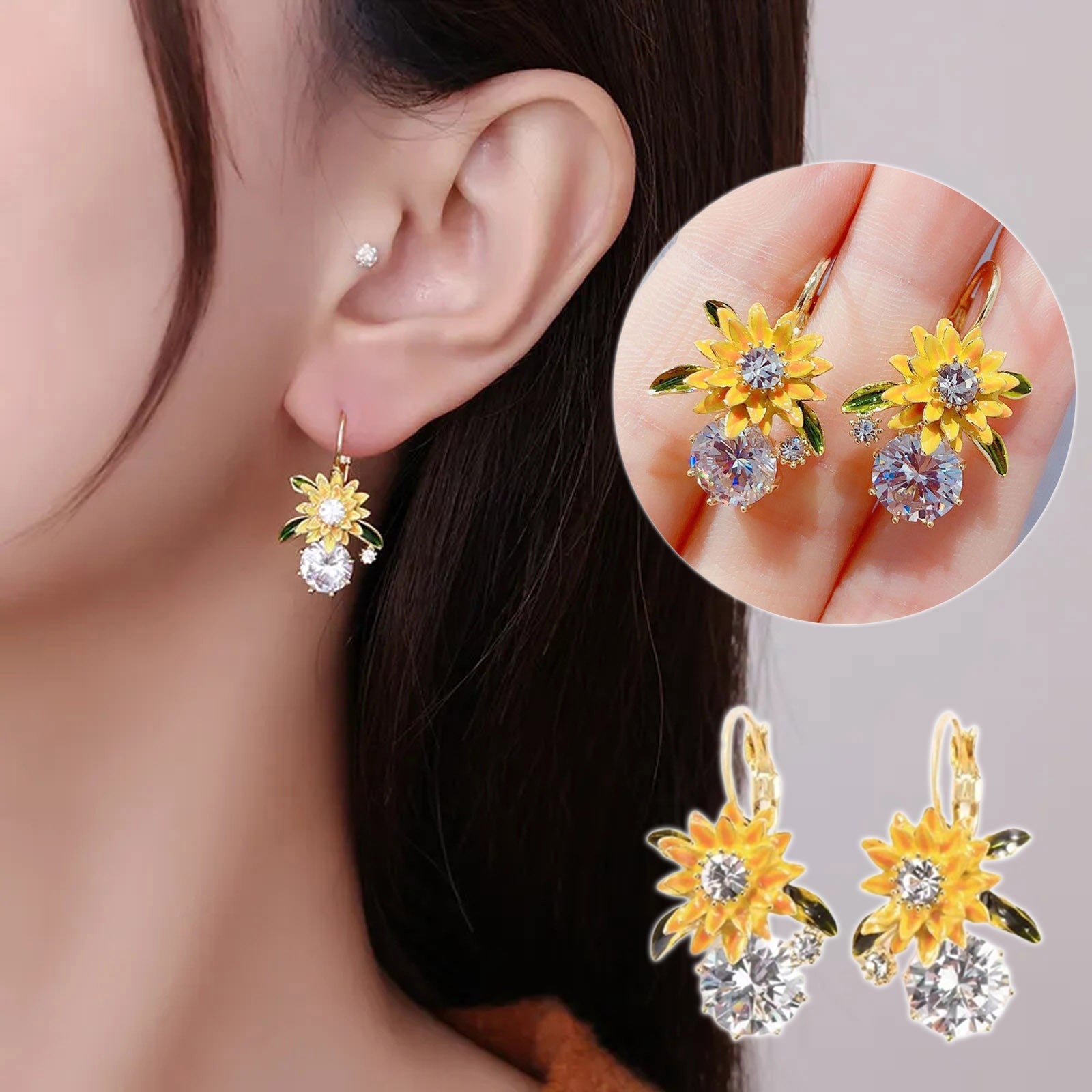 💥 EDICIÓN LIMITADA❗️  | Pendientes Lujo Zirconia Mariposa