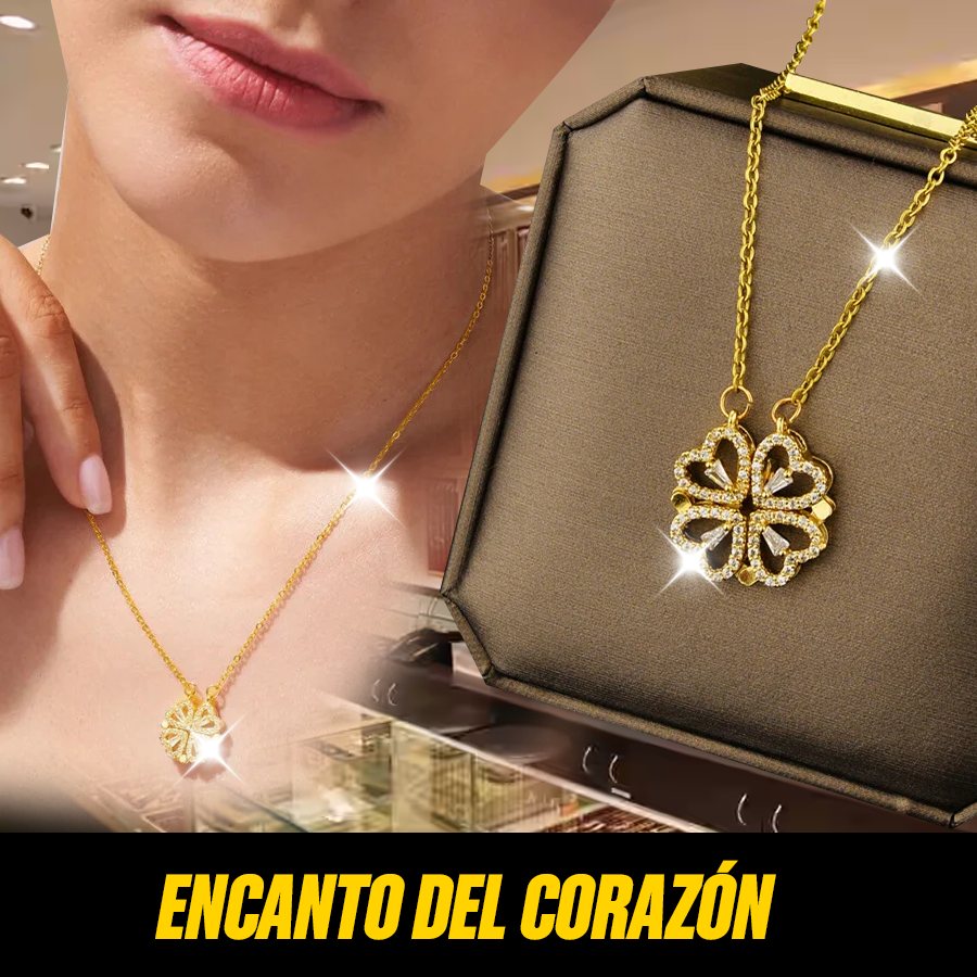 🔥 OFERTA EXCLUSIVA | Cascade™ Collares de acero inoxidable con cuatro corazones para mujer