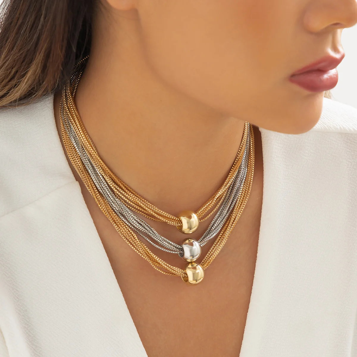 💥 EDICIÓN LIMITADA❗️  | Gargantilla de bolas grandes para mujer