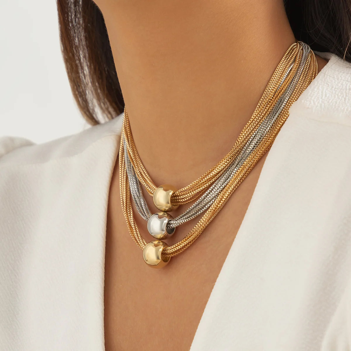 💥 EDICIÓN LIMITADA❗️  | Gargantilla de bolas grandes para mujer