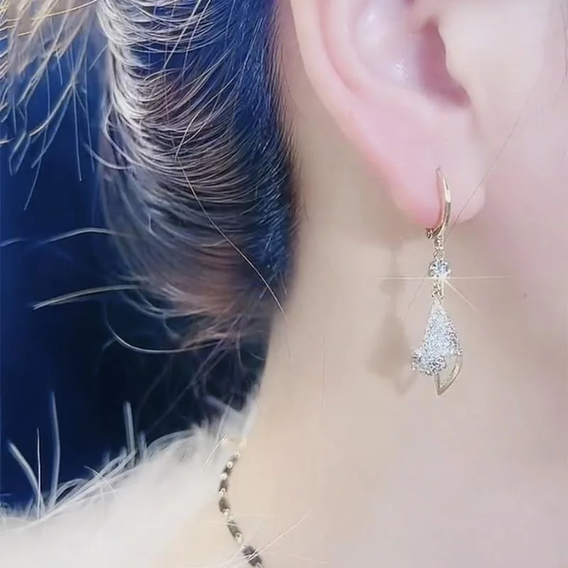 💥 EDICIÓN LIMITADA❗️  | Pendientes colgantes de aguamarina de talla princesa