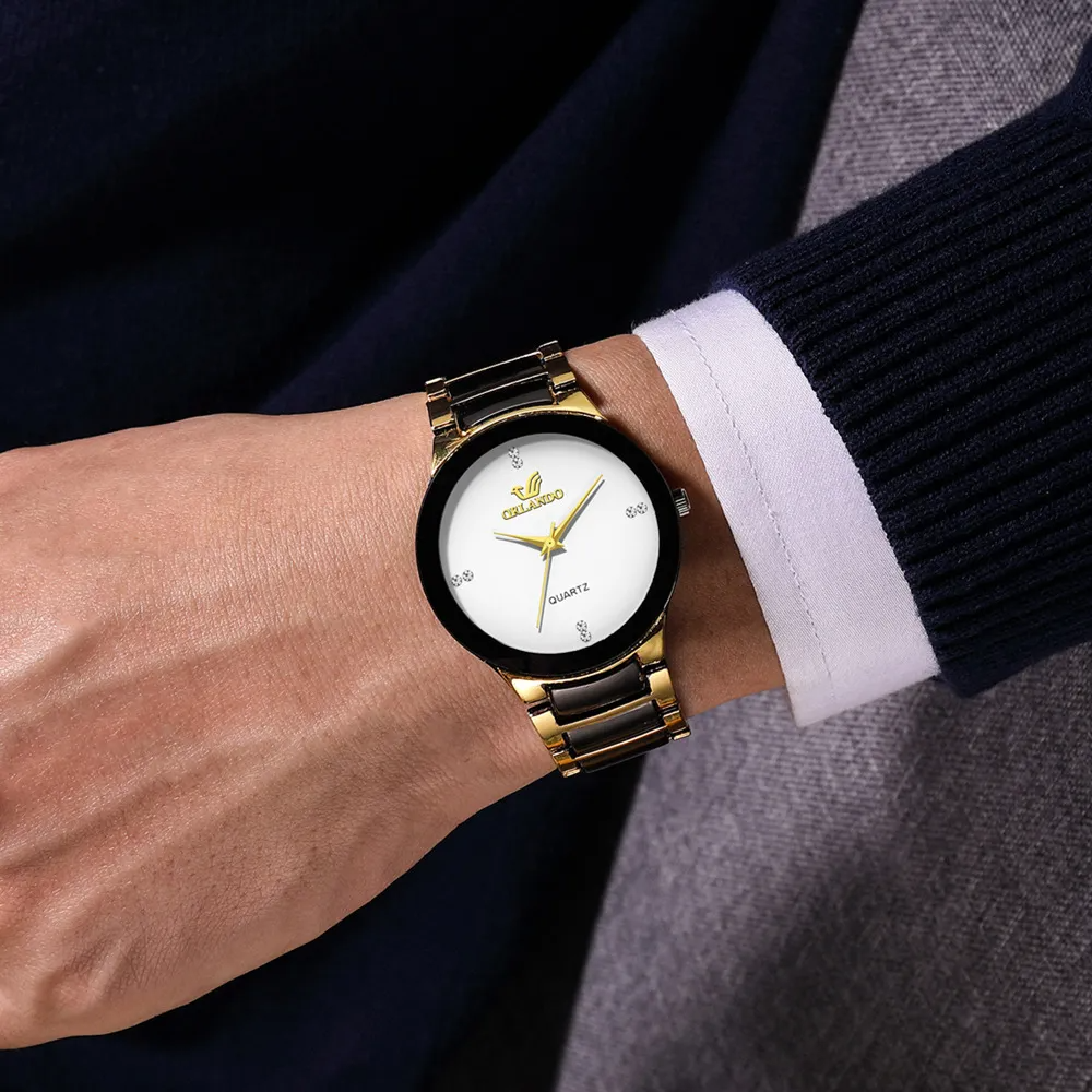 EDICIÓN EXCLUSIVA | Reloj Orlando blanco elegante para prestigio