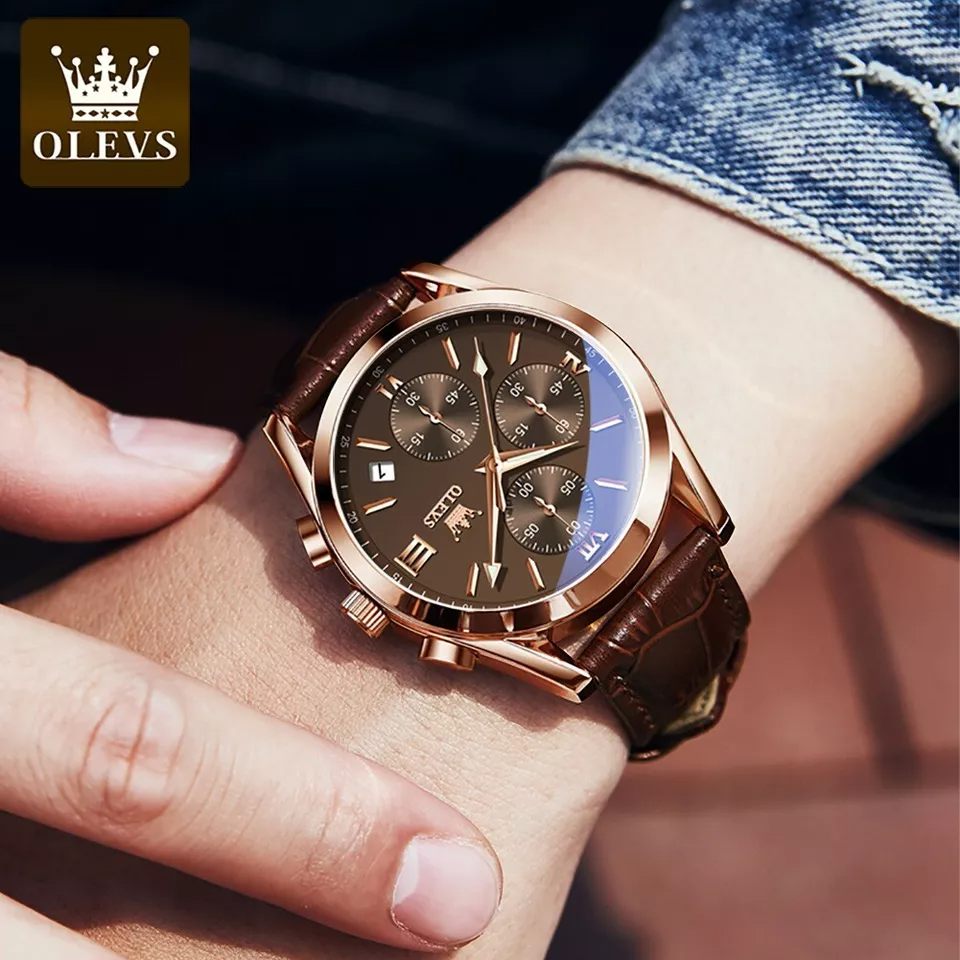🌟EDICIÓN LIMITADA❗️ | Reloj con correa de piel auténtica.