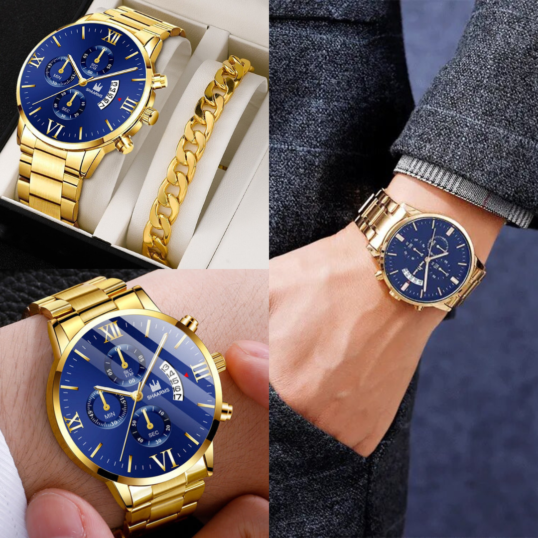 LANZAMIENTO EXCLUSIVO | Reloj empresarial de lujo en oro 💎